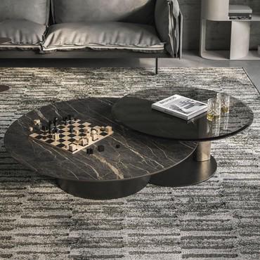 Ceramic swivel coffee table Arena Keramik by Cattelan